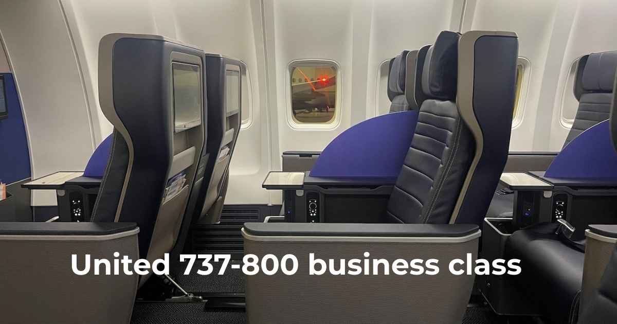united 737-800 business class